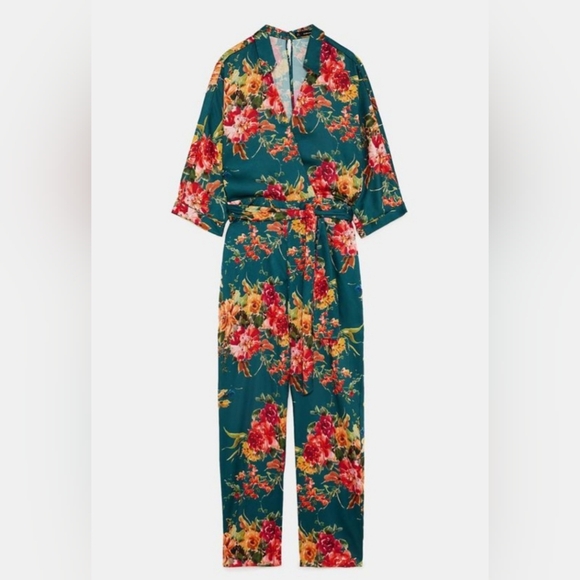 Zara Floral Jumpsuit - Picture 8 of 8